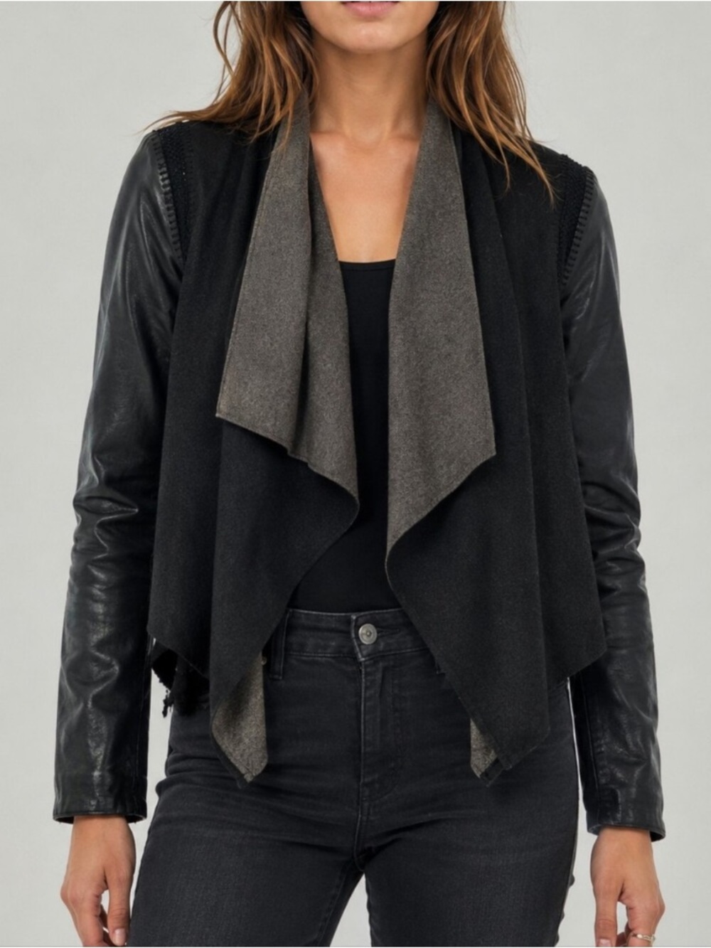 STELLA & JAMIE Rio Open Front Waterfall Jacket